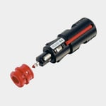 Pro Car Stickpropp till cigarettuttag Car, 12 / 24 V, 8 A, passar kabel 2.5 mm². med inbyggd säkring (8 A)