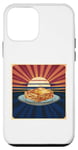 iPhone 12 mini Small Lasagna Retro Sunset Funny Food Tee Case