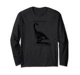 Canada Goose Standing Lookout Waterfowl Lover Long Sleeve T-Shirt