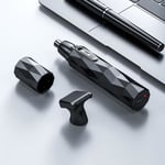 Black à double lame - Tondeuse électrique Rechargeable par USB pour hommes, rasoir pour le nez et les oreille