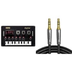 Korg - Nu:Tekt NTS-1 Digital Synth Kit & UGREEN 3.5mm Audio Cable Aux Headphone Lead Braided Stereo Mini Jack Male to Male Auxiliary TRS Cord