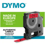 DYMO LabelManager cassette ruban D1 12mm x 7m Noir/Rouge (compatible avec les LabelManager et les LabelWriter Duo)
