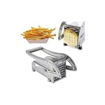 Coupe-pommes de terre manuel en acier inoxydable, trancheur de frites, fabricant de chips