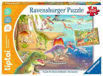 Ravensburger tiptoi Puzzle-00198-Puzzle pour Petits explorateurs-Dinosaures-Puzzle Enfant à partir de 3 Ans-1 Joueur, 00198
