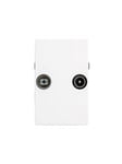 Triax Wall Outlet FM/TV TD 263E White