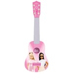 Lexibook Barbie My First Guitar Toy for Children, 6 Nylon Strings 21’’ Long Pink
