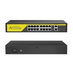 Trade Shop - Switch Réseau Poe Ethernet 16 Ports 2fe Rj45 10/100mbps Sfp 1000mbps Poe316gm