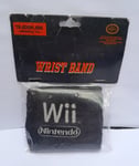 OFFICIAL NINTENDO Wii SWEATBAND / WRISTBAND (BLACK) BRAND NEW ON NON-MINT CARD