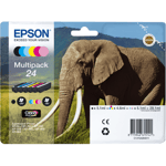 Epson 24 Multipack - 6-pack - 29.1 ml - svart, gul, cyan,