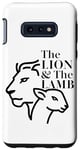 Coque pour Galaxy S10e Le Lion L'agneau Minimaliste Chrétien Coque De Téléphone