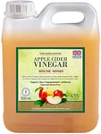 PSN Raw 100% Pure Apple Cider Vinegar with The Mother 500ml Non-GMO Cloudy ACV Pure Cold Pressed Unrefined Unfiltered Unpasteurised Vegan 4.5% Acidity Weight Loss Detox