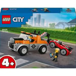 LEGO City Great Vehicles 60435 - Hinausauto ja urheiluautokorjaamo