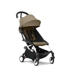 Stokke® Barnvagn YOYO³ white inkl. 6+ Färgklädsel Toffee