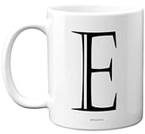 Stuff4 Personalised Alphabet Initial Mug - Letter E Mug, Gifts for Him Her, Fathers Day, Mothers Day, Birthday Gift, 11oz Ceramic Dishwasher Safe Mugs, Anniversary, Valentines, Christmas, Retirement