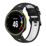 Garmin Forerunner 230 Tvåfärgat klockarmband i silikon - Svart/Vit