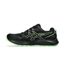 ASICS Men's Gel-Sonoma 7 Sneaker, Black Illuminate Green, 11.5 UK
