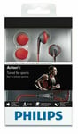 Philips Sports In-Ear Earphones ActionFit  Headphones - Orange/Grey