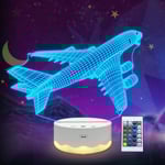 Flygplan Gåvor, Flygplan 3D Nattlampa, 3D Illusion Lampa wi