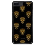 iPhone 8 Plus Skal - Gold Skulls