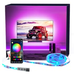 LED TV Backlight,2.5M USB Led Strip Lights with Remote for 40-60 Inch LED TV Backlights RGB 5050 APP Control Sync to Music Bias Lighting TV Led Lights for TV, Bedroom, Party and Home Decoration