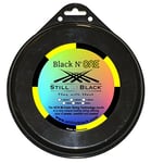 Still in Black Black N One Reel tennis String-Black/Yellow, 200 mm x 1.25 m