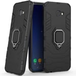 Compatible Avec Galaxy J4 Core Coque, Anneau De Support Téléphone Voiture Magnétique Bague 360 Étui De Protection Pour Samsung Galaxy J4 Core Noir