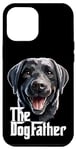 Coque pour iPhone 15 Pro Max The Dog Father Labrador Retriever Lab Dad Daddy Noir