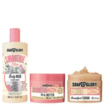 Soap & Glory Smoothie Star Trio Body Wash 500ml, Butter 300ml, Scrub 300ml -