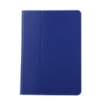 iPad 9.7" 5/6 Litchi fodral med stativ - Blå Blå