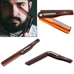 Sir Reginalds Folding Flip Pocket Comb Hair Style Beard Barber Greaser Comb