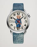 Polo Ralph Lauren 42mm Automatic Denim Flag Bear Steel With White Dial