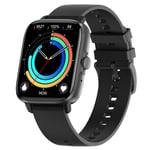 Smartwatch DT102 - Vattentät, Bluetooth-samtal, Sportlägen, Puls iOS / Android Svart
