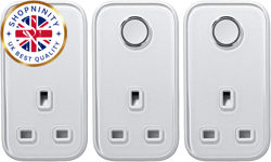 Hive Active Smart Plug - 3 Pack - Home Remote Control Scheduling Energy Saving