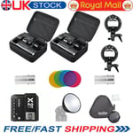 UK 2X Godox 2.4 TTL HSS AD200 Flash W/ X2T-C trigger +60X60cm Softbox Filter Kit