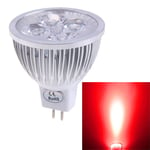 Chinatera Nouveau MR16 12 V 4 W Lumière Rouge LED Spotlight Ampoule basse consommation Comsumption Rouge