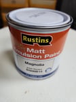 Matt Emulsion Magnolia Rustins Quick Dry 250ml Ideal for Re-Painting Small Areas