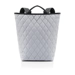 reisenthel sac à dos shopper rhombus gris clair - sac à dos urbain et élégant, compartiment pour ordinateur portable, design moderne