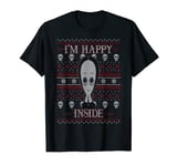 The Addams Family Christmas Wednesday I'm Happy Inside T-Shirt