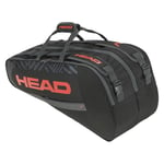 HEAD Racquet Bag Sac de Raquette de Base Unisex, Noir/Orange, L