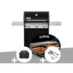 Weber - Barbecue à gaz Spirit E-315 mix gril et plancha + Housse + Kit 3 ustensiles