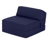 Ready Steady Bed Navy Fold Out Sofa Bed Futon Chair Guest Z bed Folding Mattress