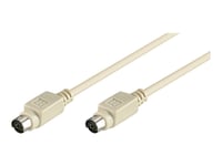 Goobay - Kabel För Tangentbord/Mus - Ps/2 (Hane) Till Ps/2 (Hane) - 5 M - Rund - Grå