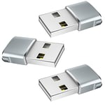 Hoppac Adaptateur USB C Femelle vers USB A Mâle 2.0, Charge Rapide et Transfert données pour iPhone 13/12/11/Airpods Pro/Ipad Air/Pro Samsung S20/S21,3 pièces