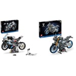 LEGO 42130 Technic BMW M 1000 RR Motorbike Model Kit for Adults, Build and Display Motorcycle Set with Authentic Features & 42159 Technic Yamaha MT-10 SP Motorbike Model Building Kit for Adults