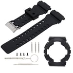 NOBRAND Watch Strap - Silicone Watch Strap Replacement with Watch Case for C-asio G SHOCK GA110/100