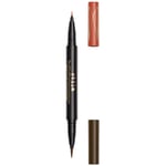 Stila Stay All Day Dual-Ended Liquid Eye Liner 4.5ml (Various Shades) - Amber/Dark Brown