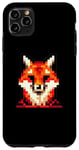 Coque pour iPhone 11 Pro Max Pixel Art Renard 8 bits