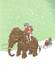 Belle & Boo Enkelt Kort - Mammut i snön (Fraktfritt)