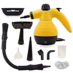 Comforday Handheld Multi Function Steam Cleaner with Safety Lock for Stains, Carpet, Car Removals UK Plug, Yellow, Standard