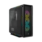 Corsair iCUE 5000T RGB Mid-Tower ATX PC Case (208 Individually Addressable RGB LEDs, Fits Multiple 360mm Radiators, Three CORSAIR LL120 RGB Fans & COMMANDER CORE XT Controller Included) Black